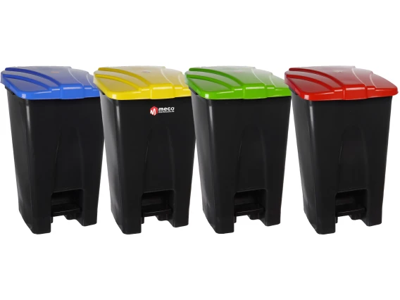 Cos colectare selectiva din platic cu pedala 70 litri H-75cm