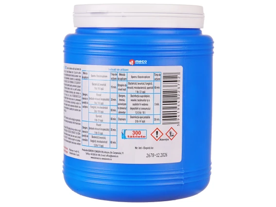Dezinfectant efervescent Cloramina Biclosol 300 tablete