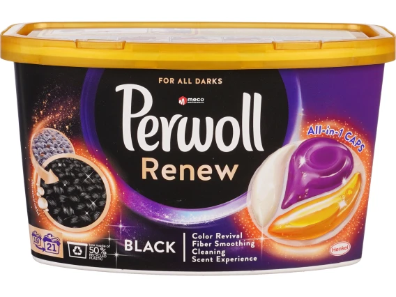 Detergent capsule Perwol Renew Black 21 spalari