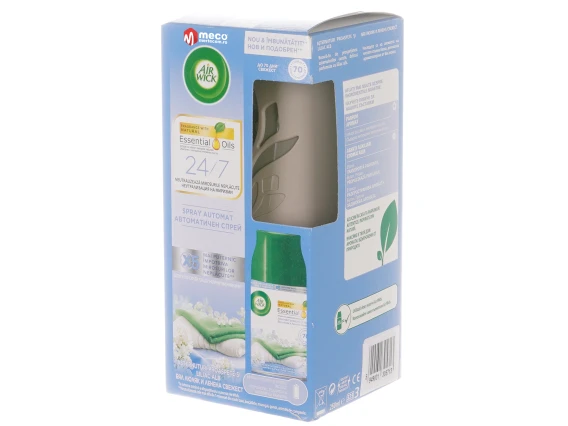Dispenser odorizant si rezerva AirWick Liliac alb