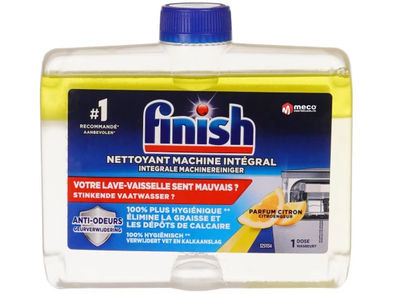 Solutie curatare masina de spalat vase Finish Hygienic Lemon 250ml