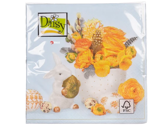 Servetele decorative Paste Daisy cu 20 de bucati, 3 straturi 33 x 33 cm