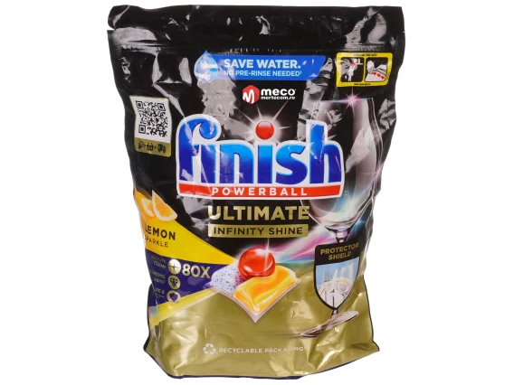 Finish capsule Ultimate Infinity Shine Lemon 80 bucati
