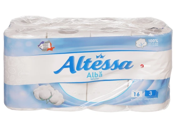 Hartie igienica Altessa 16 role 3 straturi alba