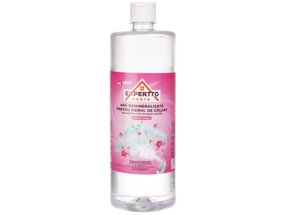 Apa demineralizata pentru fierul de calcat Expertto 1 litru Floral