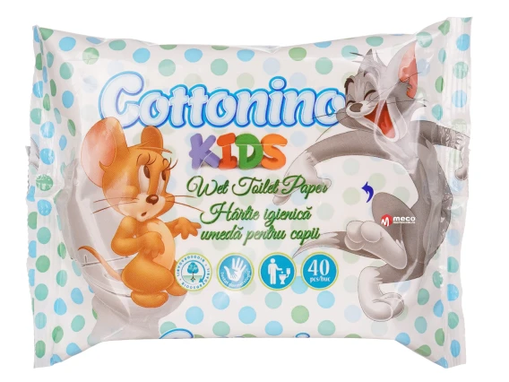 Hartie igienica umeda pentru copii Cottonino 40 bucati