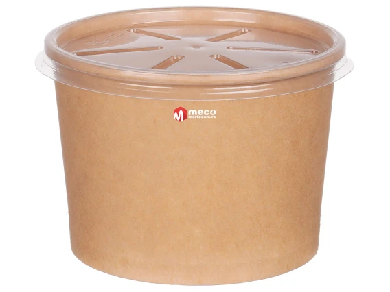 Bol supa din carton gros Kraft 16oz 50bucati