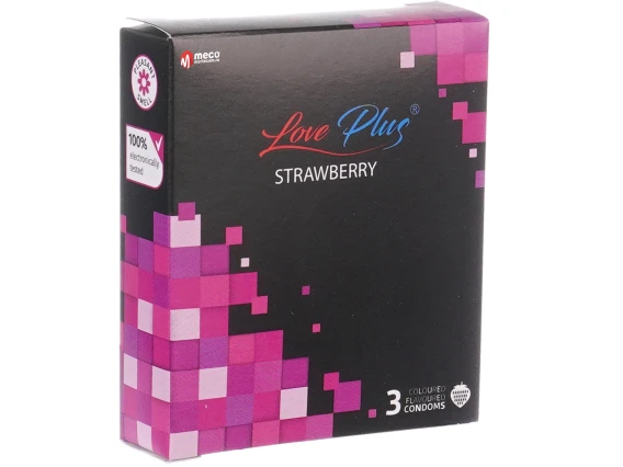 Prezervative Love Plus Strawberry 3bucati