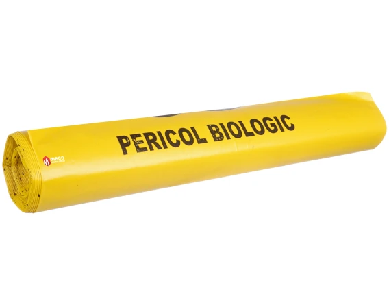 Saci pericol biologic 120litri 10buc