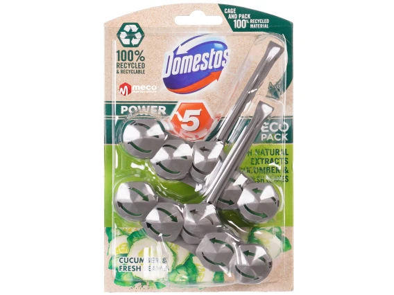 Odorizant pentru toaleta Domestos Power 55gr 2bucati (Castravete)
