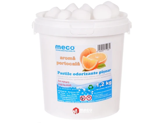 Pastile pisoar orange citrus Meco 1,2kg 100buc