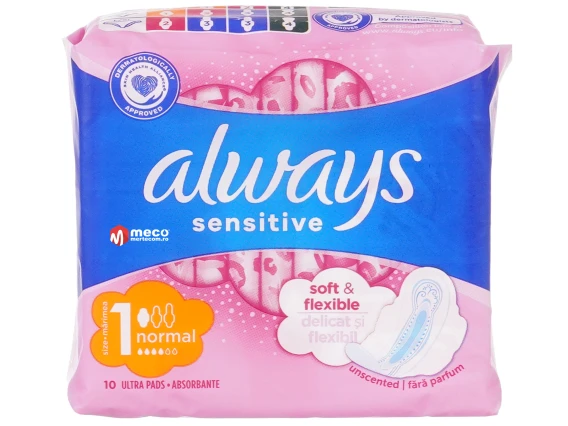 Absorbante Always Sensitive normal 10bucati