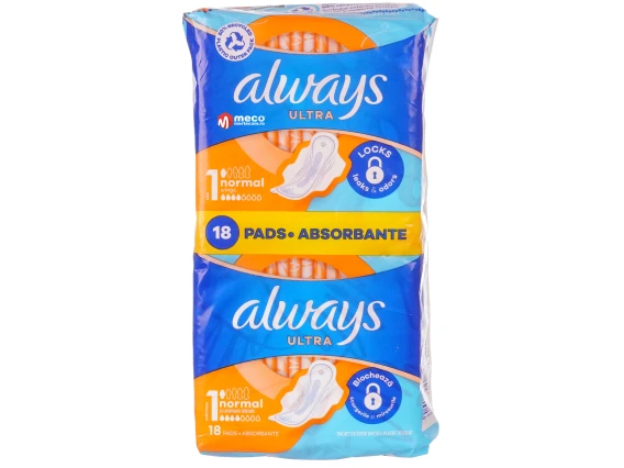 Absorbante cu aripioare laterale Always Ultra 18 bucati