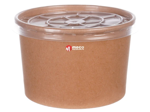 Bol supa din carton cu capac 16OZ 100bucati