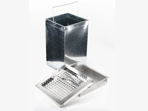 Cos scrumiera inox satinat Meco 24cm H-62cm