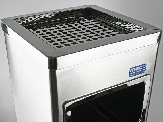 Cos scrumiera inox satinat Meco 24cm H-62cm