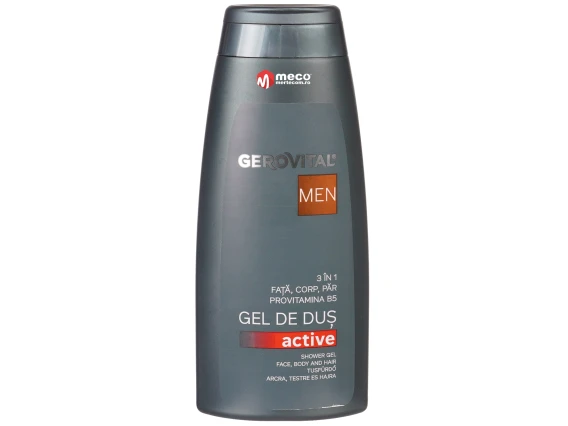 Gel de dus Gerovital Men 3 in 1 Active 400 ml