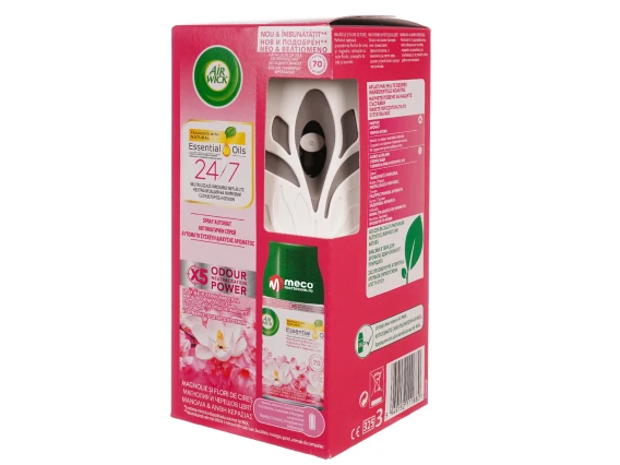 Dispenser odorizant si rezerva AirWick Magnolie si Flori de Cires