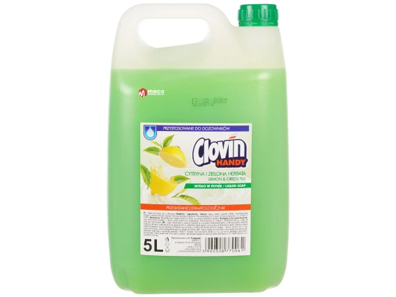 Sapun lichid Clovin cu lamaie si ceai verde 5 litri