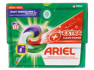 Detergent capsule Ariel All in One Pods 12 buc (Extra Clean Power)