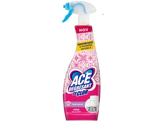 Ace spray degresant cu clor Trandafir 650ml