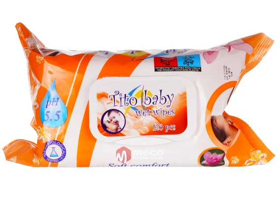 Servetele umede cu capac Tito baby 120 bucati