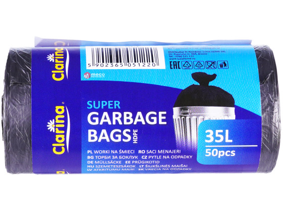 Saci menajeri Clarina 35 litri 50 buc