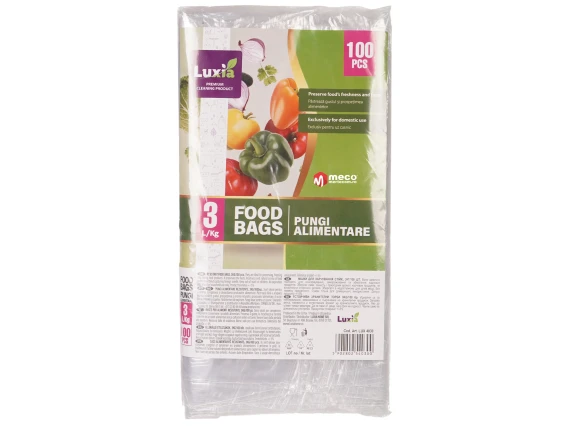 Pungi alimentare LDPE 3 kg 100 buc/set Luxia