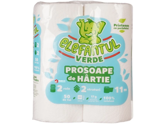 Prosop bucatarie Elefantul Verde 2 str 2role