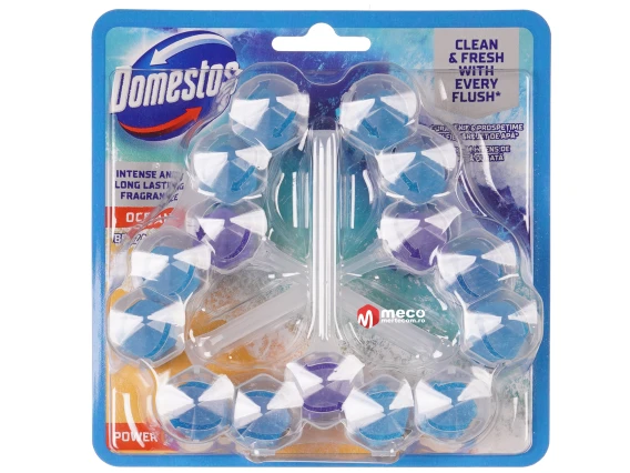 Odorizant pentru toaleta Domestos Power 55gr 3bucati (Ocean)