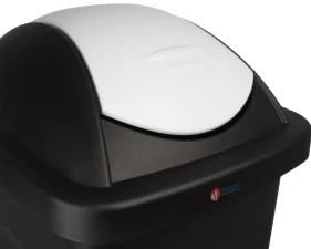 Cos gunoi colectare selectiva Black Multi 30 litri H-48 cm (Alb)