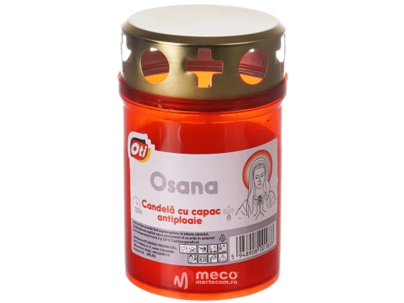Candela cu capac antiploaie Osana timp de ardere 20h