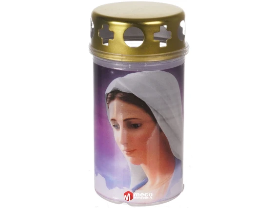 Candela din plastic cu capac antiploaie, timp de ardere 28h
