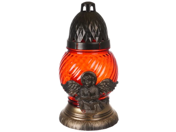 Candela din sticla 20 cm Ingeras, timp de ardere 20h