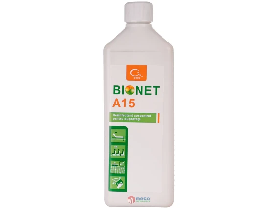 Bionet A15 dezinfectant suprafete 1 litru