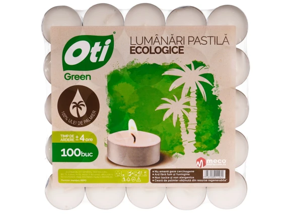 Lumanari pastila ecologice Oti  100 buc