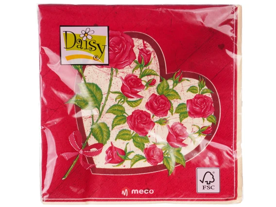 Servetele decorative Daisy cu 20 de bucati, 33 x 33 cm