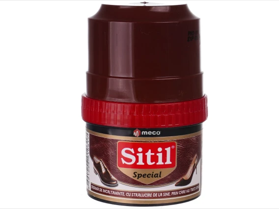 Crema solida pentru incaltaminte Sitil maro 50 ml
