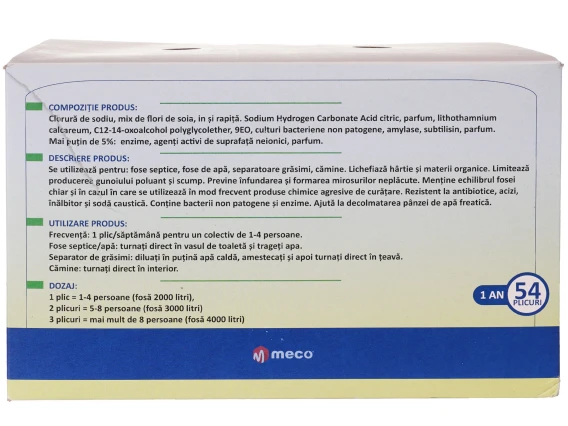 Activator biologic pentru fose septice Biozone 54 plicuri