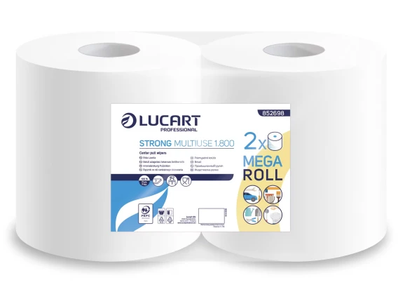 Rola prosop industrial Lucart Strong Multiuse 2 bucati pe set 852698