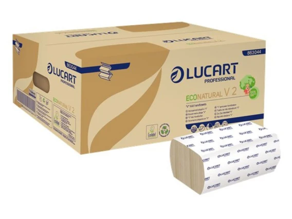 Prosoape pliate in V Lucart EcoNatural 863044