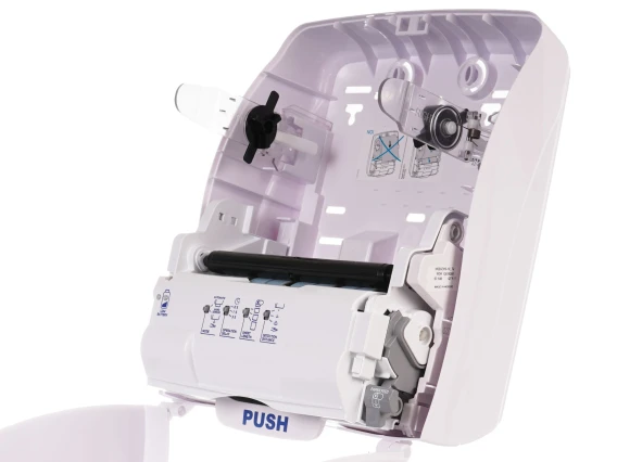 Dispenser rola prosop autocut Lucart Identity alb cu senzor 892994
