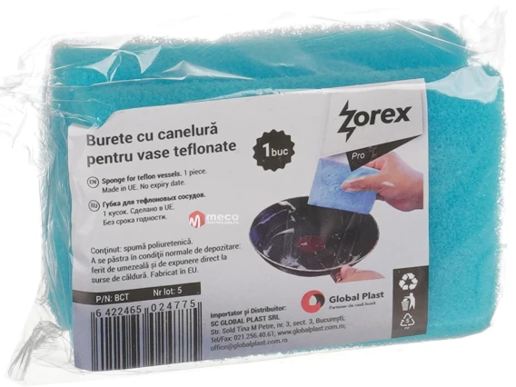 Burete cu canelura pentru vase teflonate Zorex