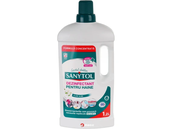 Dezinfectant pentru haine Sanytol Flori Albe 1.2 litri