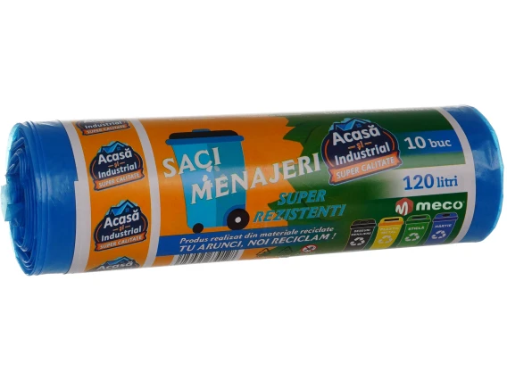 Saci colectare selectiva 120L 10bucati albastri Acasa si Industrial