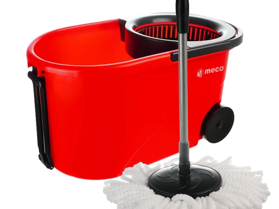 Set galeata cu mop rotativ si roti 16 litri