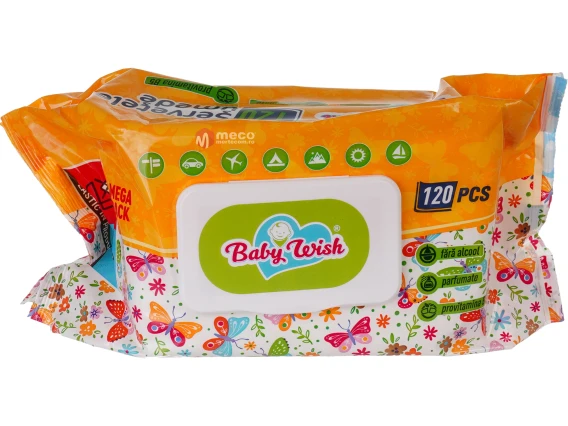 Servetele umede Baby Wish 120buc