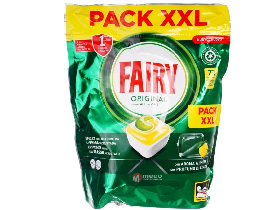 Detergent vase pentru masina de spalat Fairy All in 1 Lemon 71 bucati