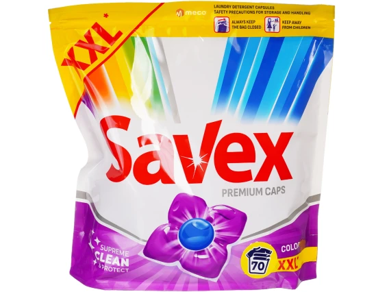 Detergent pentru masina de spalat Savex 70 capsule Color