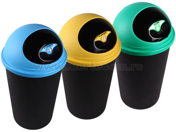 Cos gunoi Big Hoop 45 L H-72 cm (Galben)